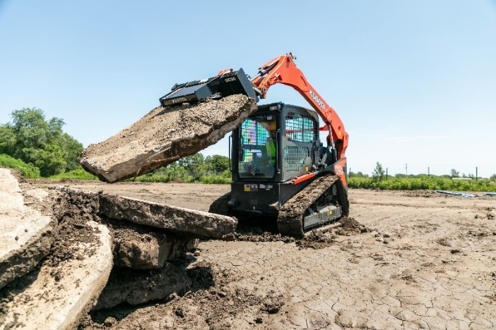 Kubota, Together with Land Pride, Highlight New Concrete Attachments